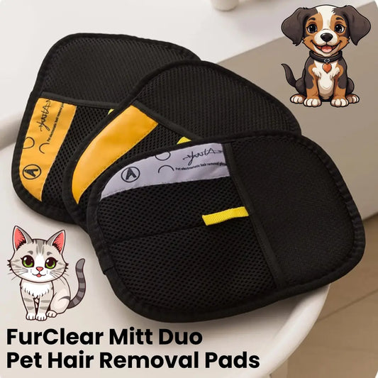 FurClear Mitt Duo – Pet Hair Removal Pads