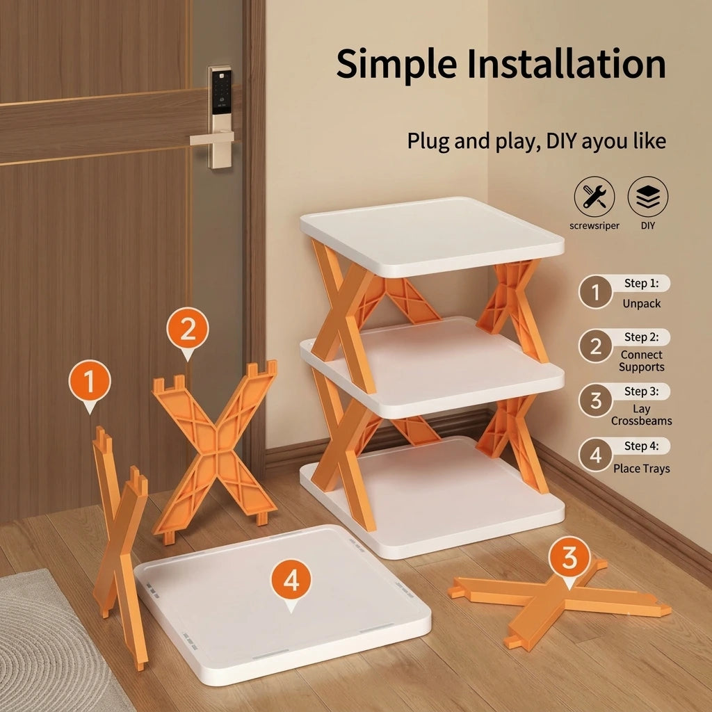 ShoeFit™ Multi-Layer Adjustable Shoe Organizer