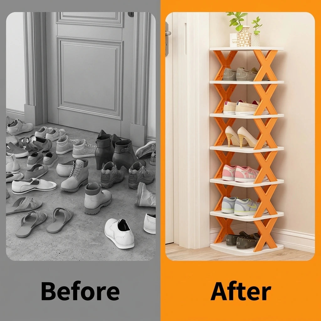 ShoeFit™ Multi-Layer Adjustable Shoe Organizer