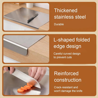 SmartChop™ Stainless Steel Chopping Board