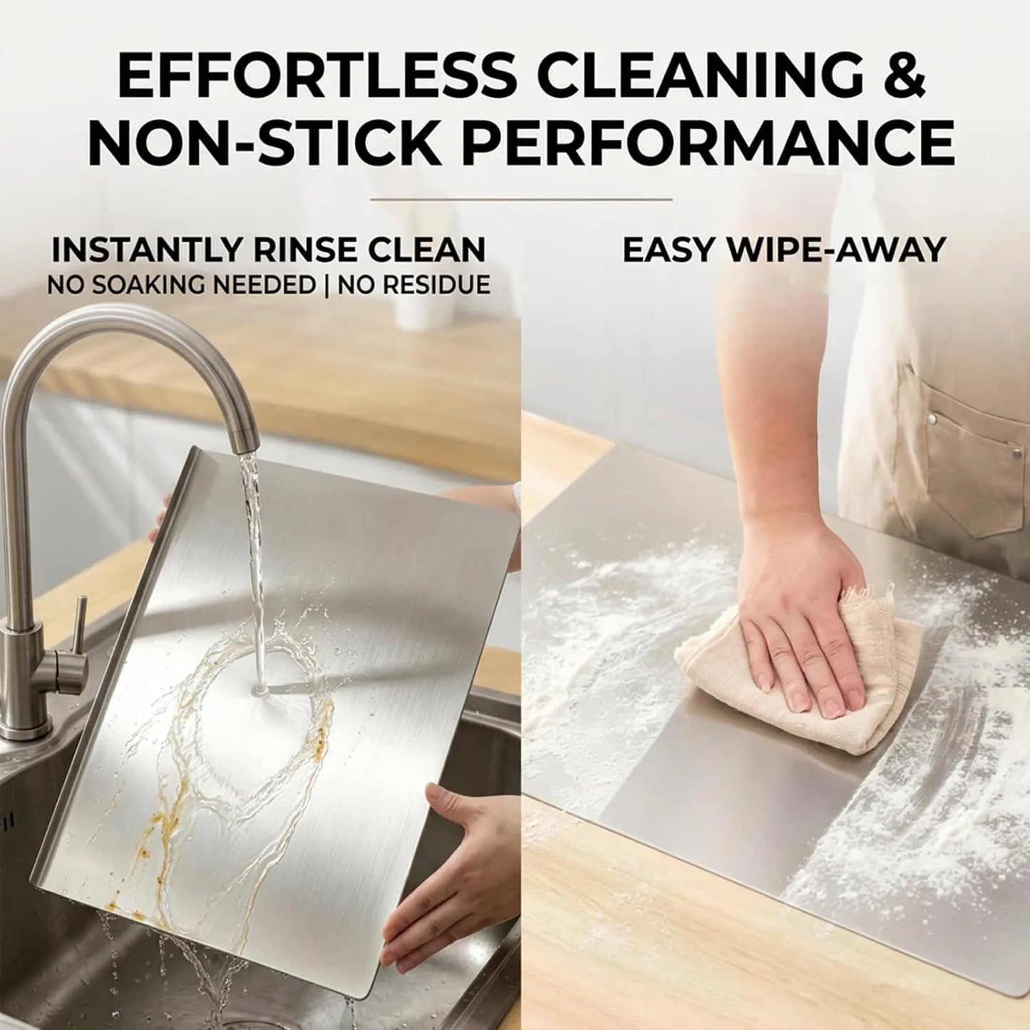 SmartChop™ Stainless Steel Chopping Board