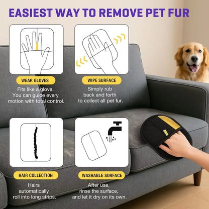 FurClear Mitt Duo – Pet Hair Removal Pads