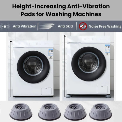 SilentBase Pro – Height-Increasing & Anti-Vibration Machine Pads (Pack of 4)